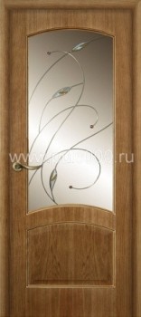 Входная дверь с витражом МДФ PLS-10, цена 44 700  руб.